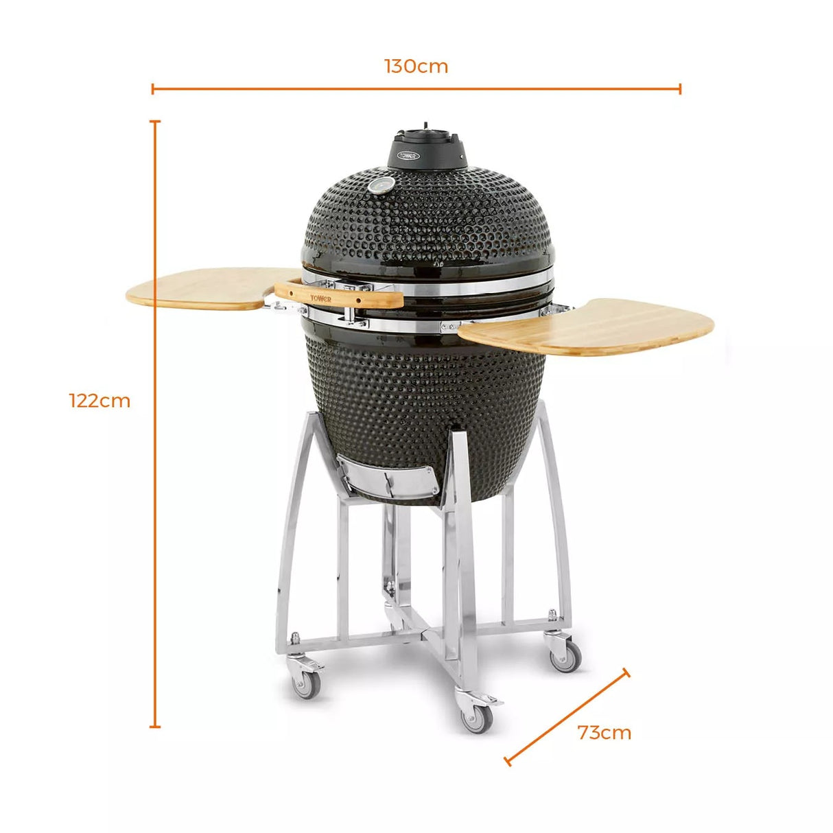 Tower Kamado XL Ceramic Charcoal Kettle BBQ