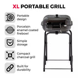 Tower Compact Portable Grill Charcoal BBQ