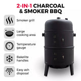 Tower Smoker Grill Charcoal BBQ