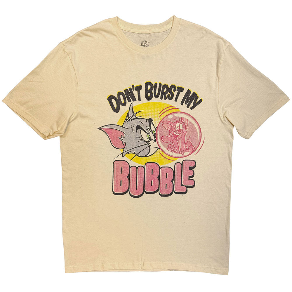 Tom & Jerry Unisex T-Shirt Don't Burst My Bubble Natural (XXL)