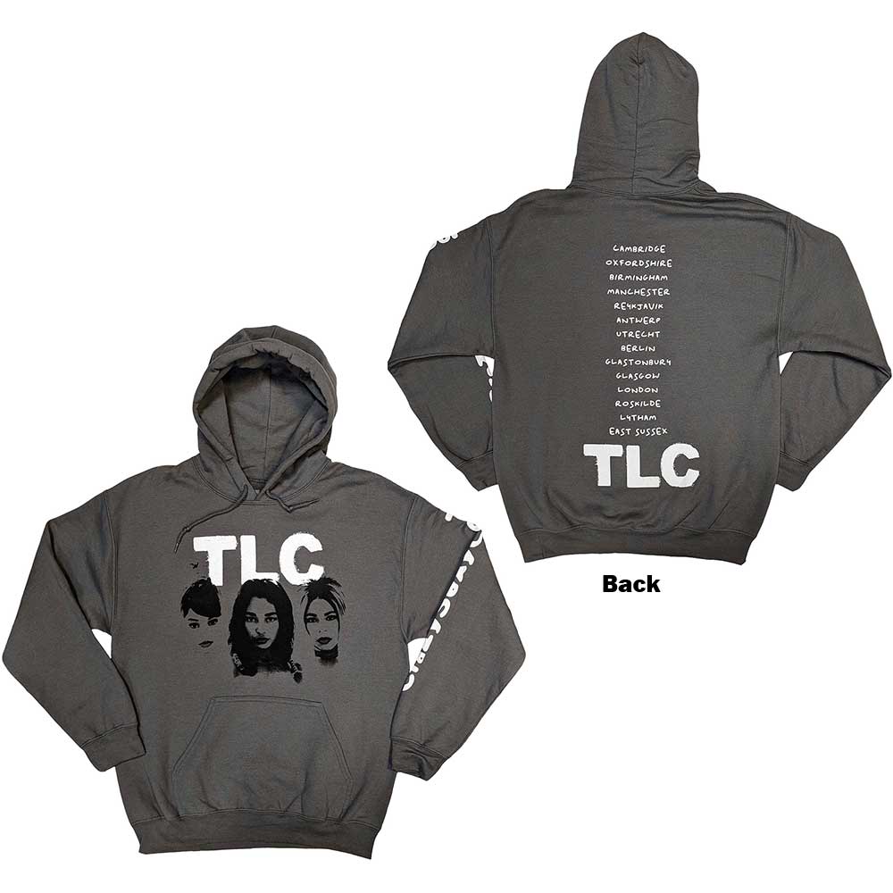 TLC Unisex Pullover Hoodie Crazy Sexy Cool Album EU Tour 2022 Grey (S)