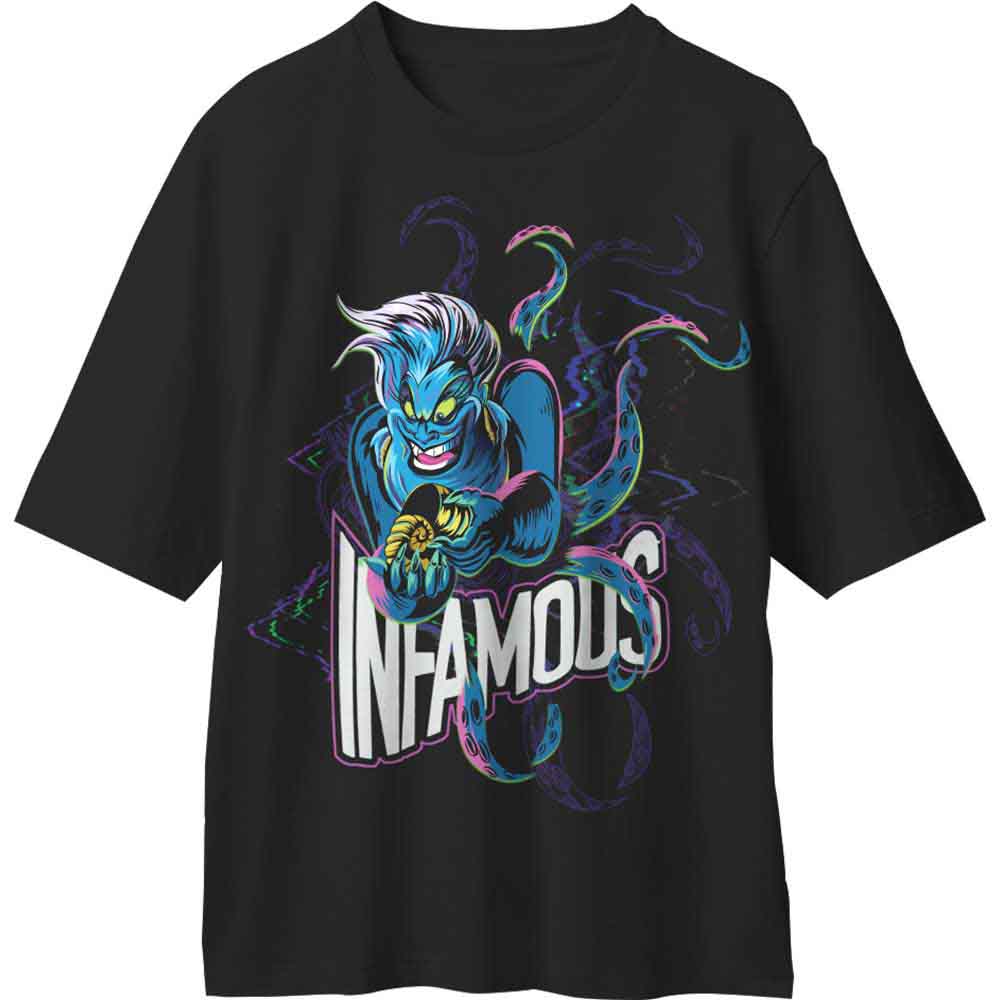 Disney Unisex T-Shirt Little Mermaid Infamous Ursula Black (XXL)
