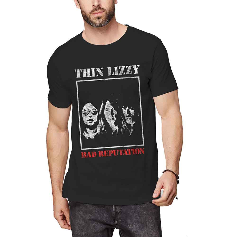 Thin Lizzy Unisex T-Shirt Bad Reputation Black (L)