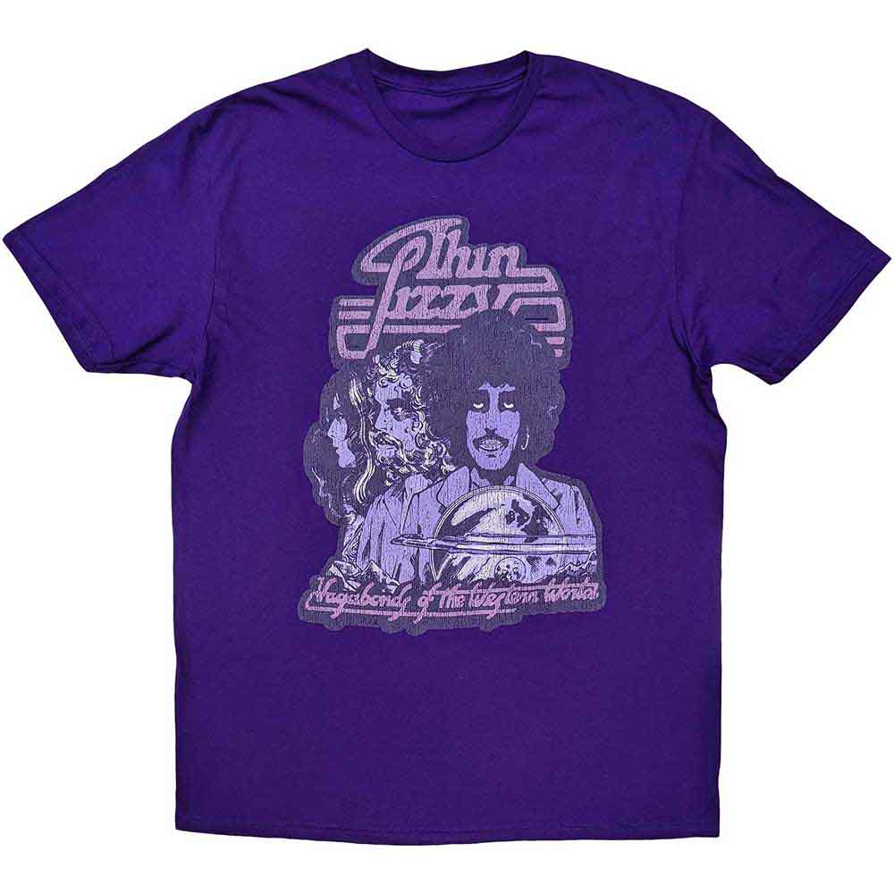 Thin Lizzy Unisex T-Shirt Vagabonds of the Western World Mono Dist. Purple (XL)