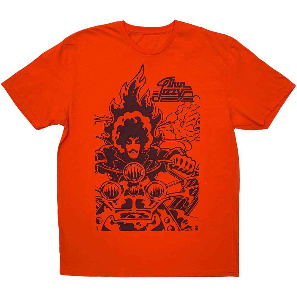 Thin Lizzy Unisex T-Shirt The Rocker Orange (L)