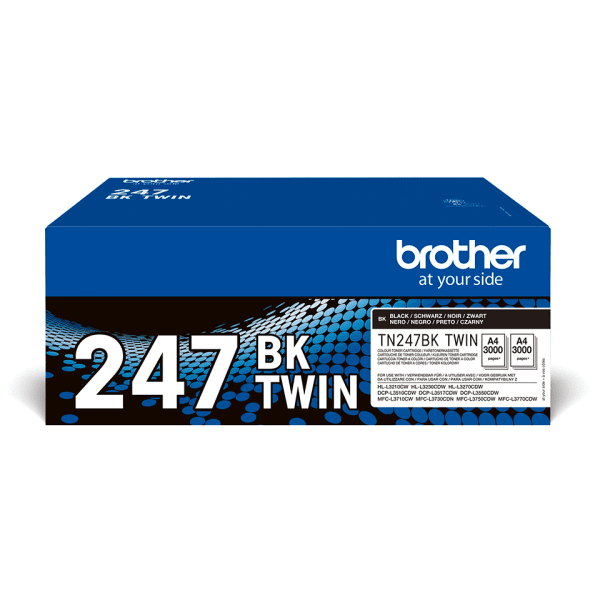Brother TN-247BK Black High Capacity Toner Cartridge (Twin Pack)
