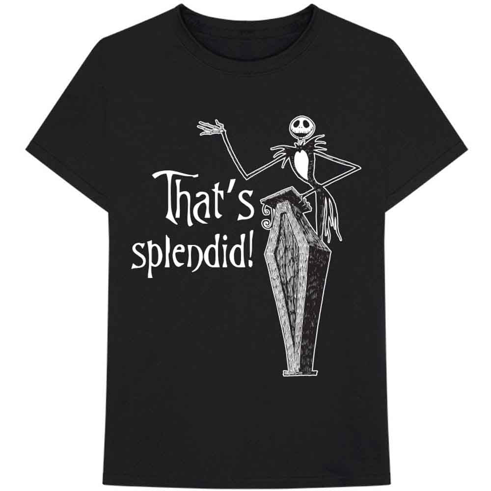 Disney Unisex T-Shirt The Nightmare Before Christmas Splendid Black (M)