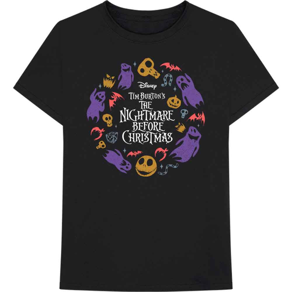 Disney Unisex T-Shirt The Nightmare Before Christmas Character Flight Black (XL)