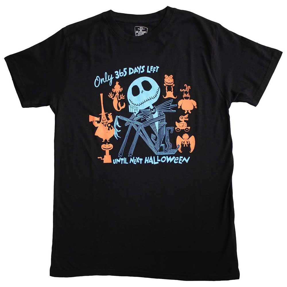 Disney Unisex T-Shirt The Nightmare Before Christmas 365 Days Black (S)