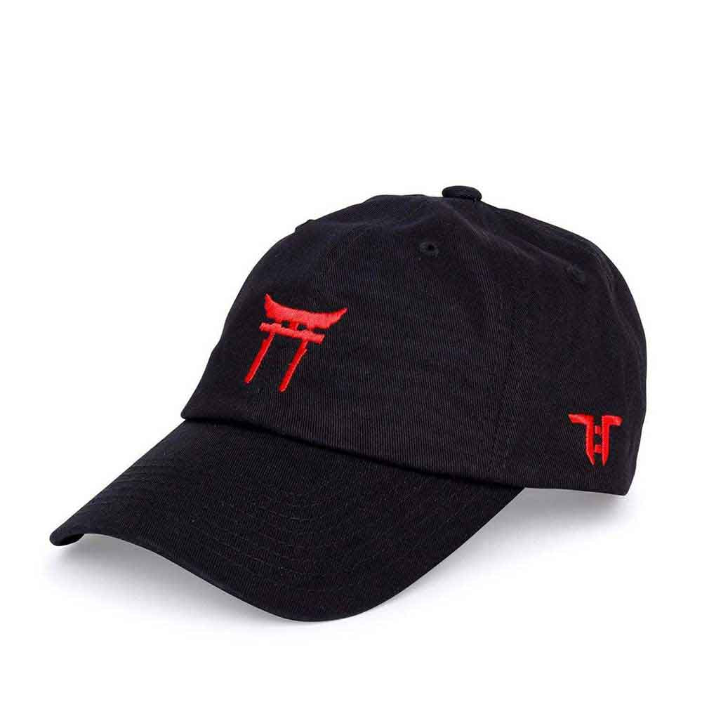 Tokyo Time Unisex Baseball Cap Temple Black