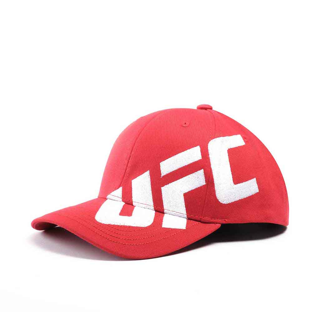 Tokyo Time Unisex Baseball Cap UFC White XL Logo Red