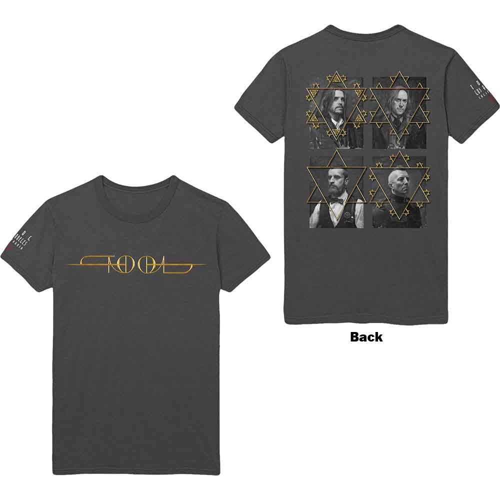 Tool Unisex T-Shirt Full Portraits (Back Print) Grey (S)