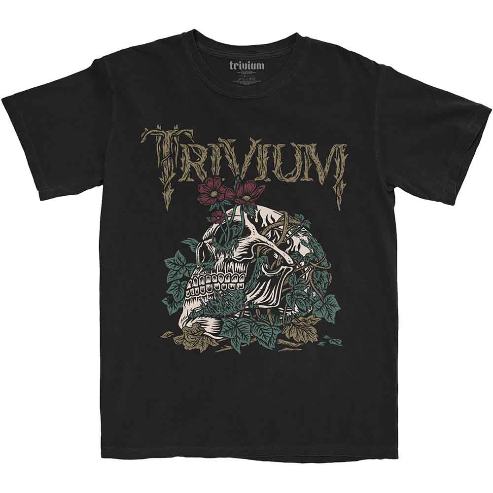 Trivium Unisex T-Shirt Skelly Flower Black (XL)