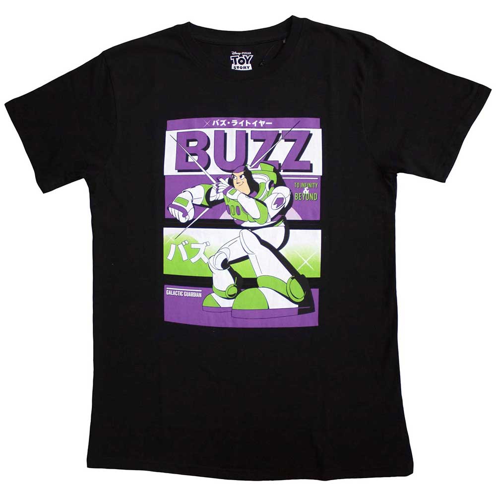 Disney Unisex T-Shirt Toy Story Buzz Japanese Black (XXL)