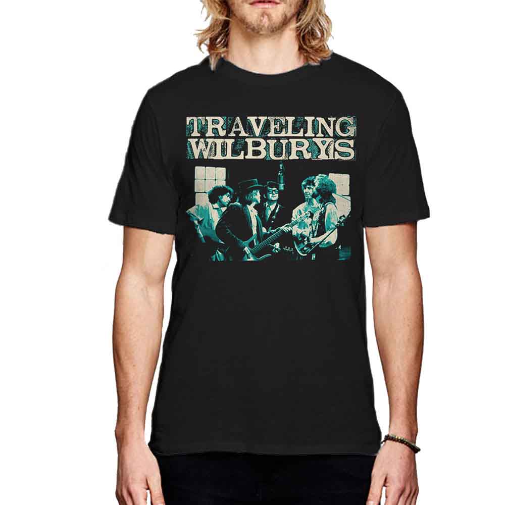Traveling Wilburys Men's T-Shirt Performing Black (M)