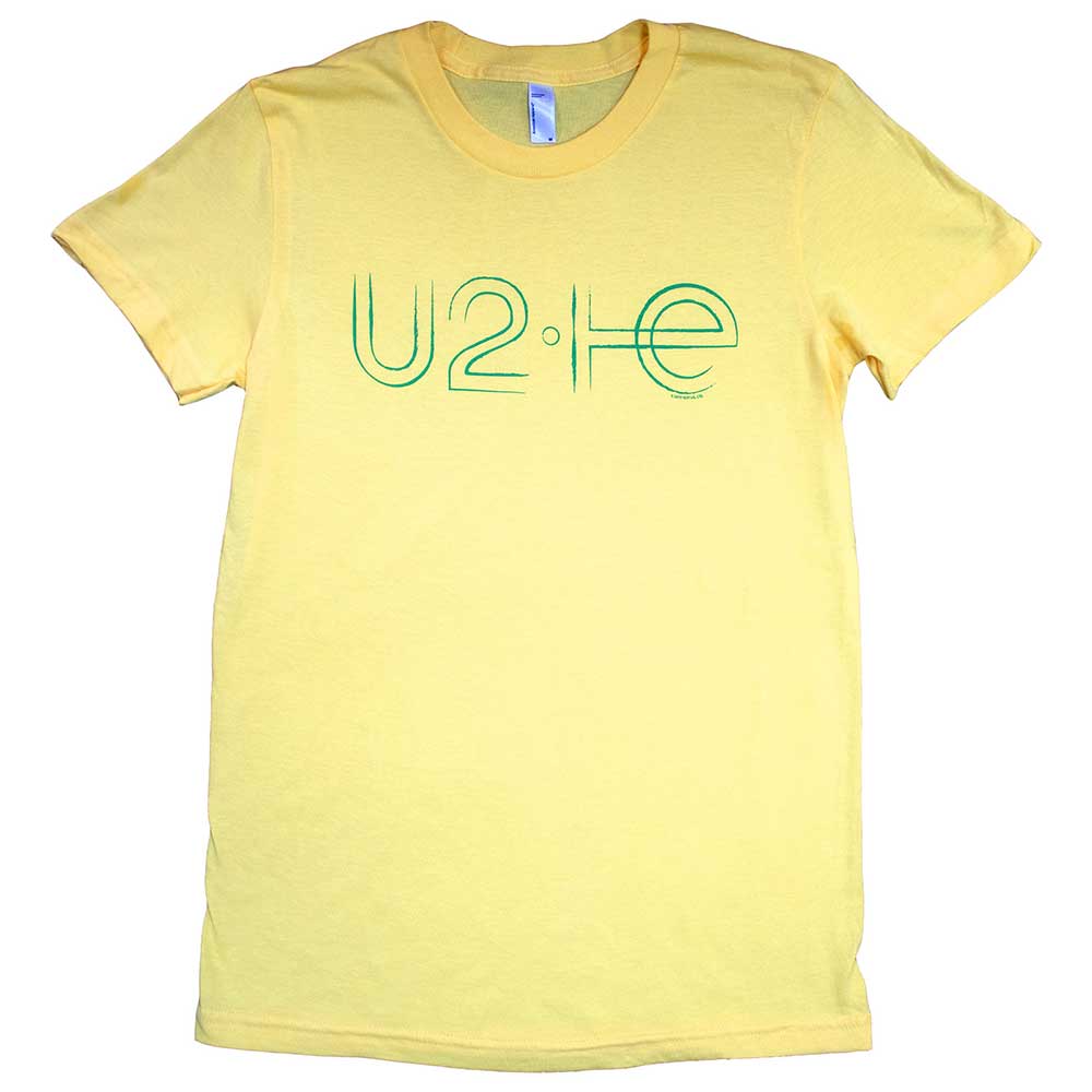 U2 Ladies T-Shirt Brazil Logo Babydoll (Ex-Tour) Yellow (XL)