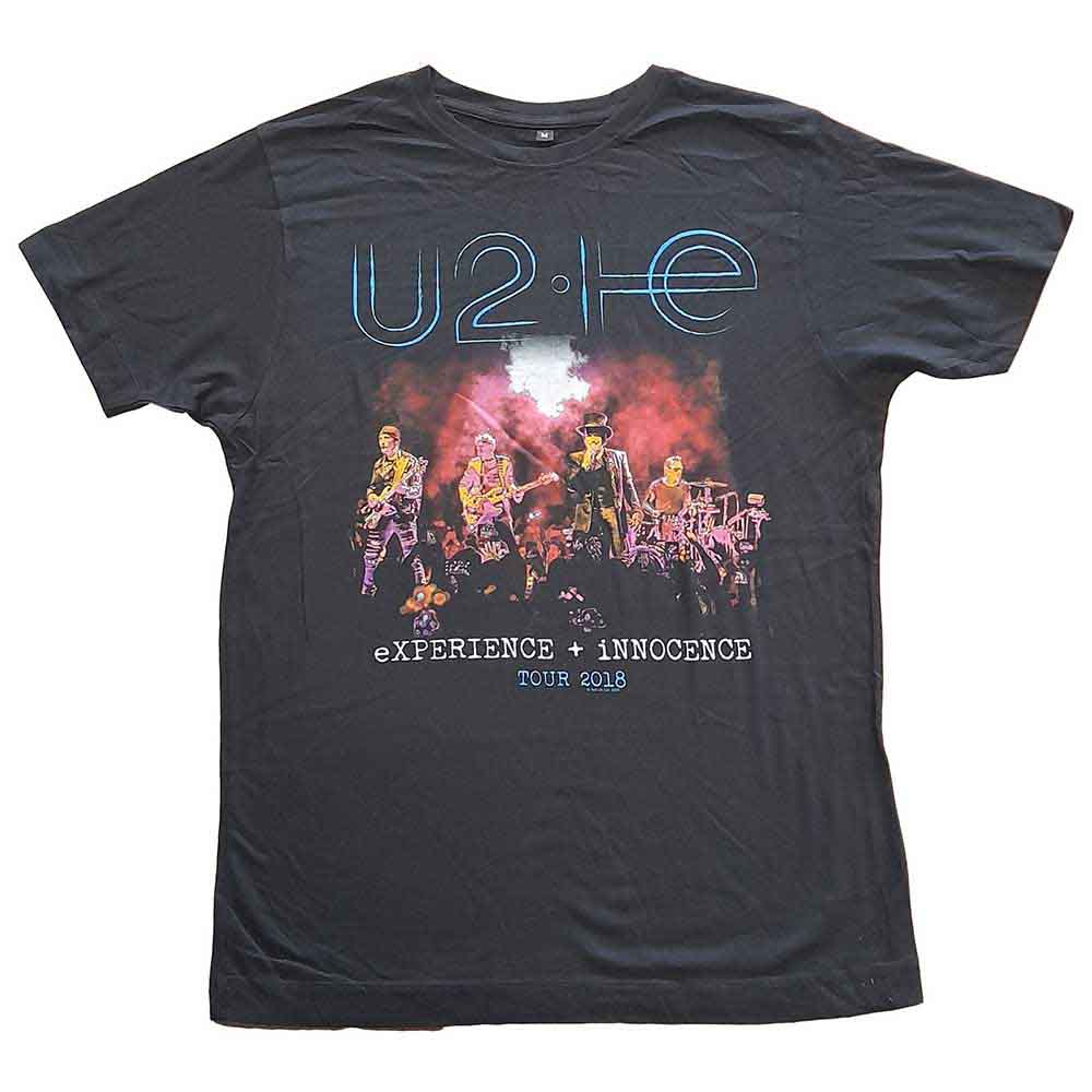 U2 Unisex T-Shirt Live Photo 2018 Black (M)