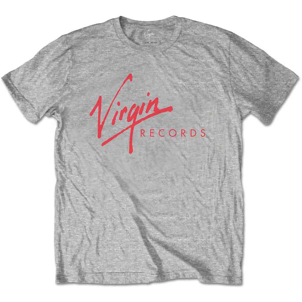 Virgin Records Unisex T-Shirt Logo Grey (L)