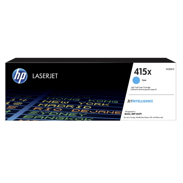 HP 415X Cyan High Capacity Toner for HP Color LaserJet M454/M479