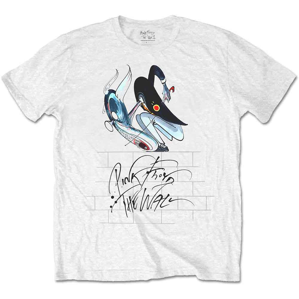 Pink Floyd Men's T-shirt The Wall Teacher White (S)