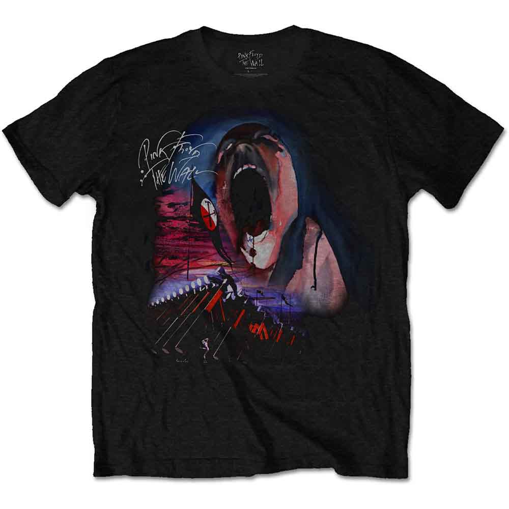 Pink Floyd Men's T-Shirt The Wall Scream & Hammers Black (XL)