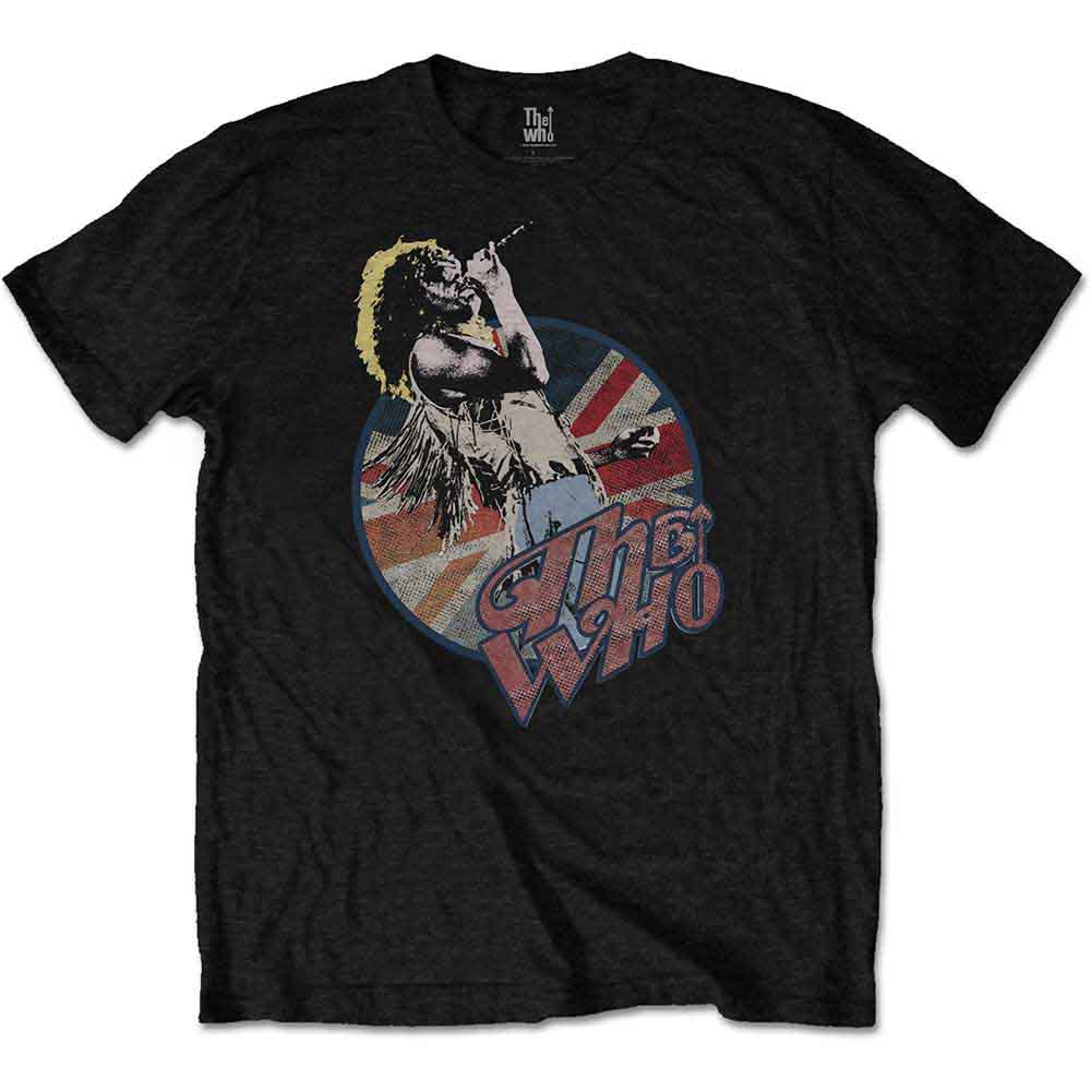 The Who Men's T-Shirt Roger Vintage Pose Black (L)