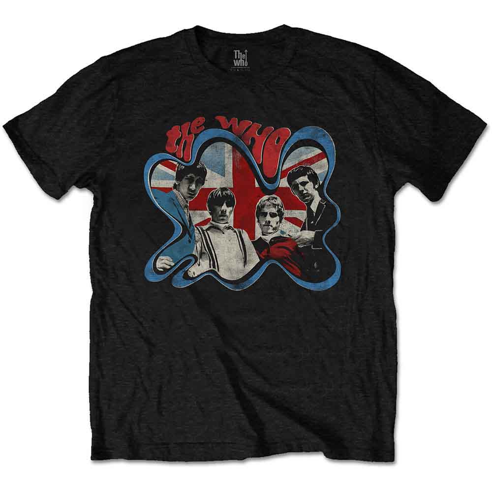 The Who Unisex T-Shirt Groovy Border Black (XL)