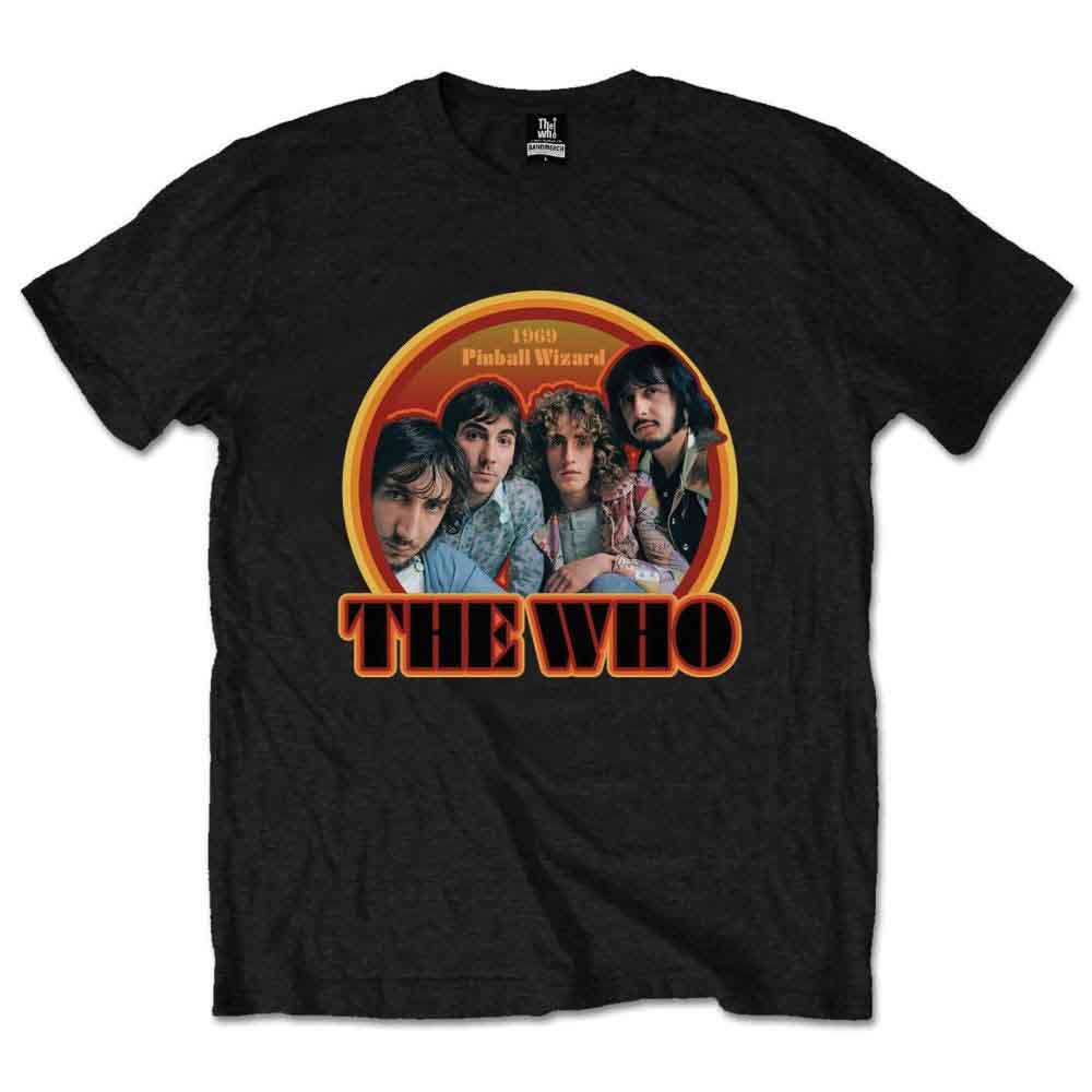 The Who Men's T-Shirt 1969 Pinball Wizard (Retail Pack) Black (S)