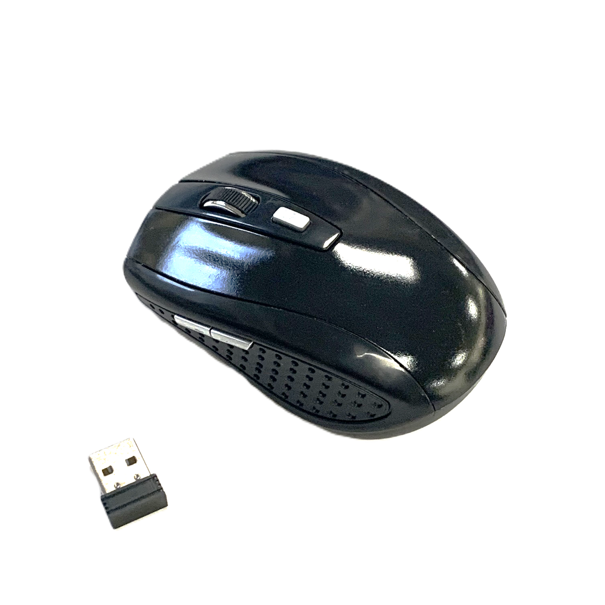 Pluscom USB Wireless Mouse with 4 Buttons & Scroll Black