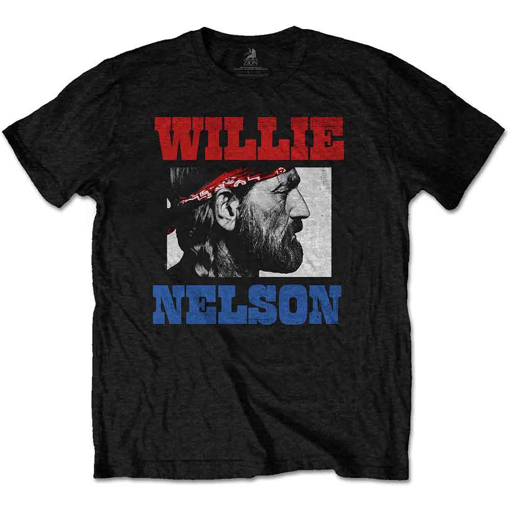 Willie Nelson Unisex T-Shirt Stare Black (XL)