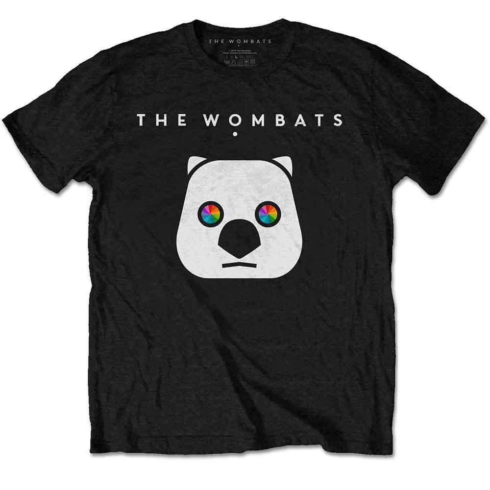 The Wombats Unisex T-Shirt Rainbow Eyes Black (XXL)