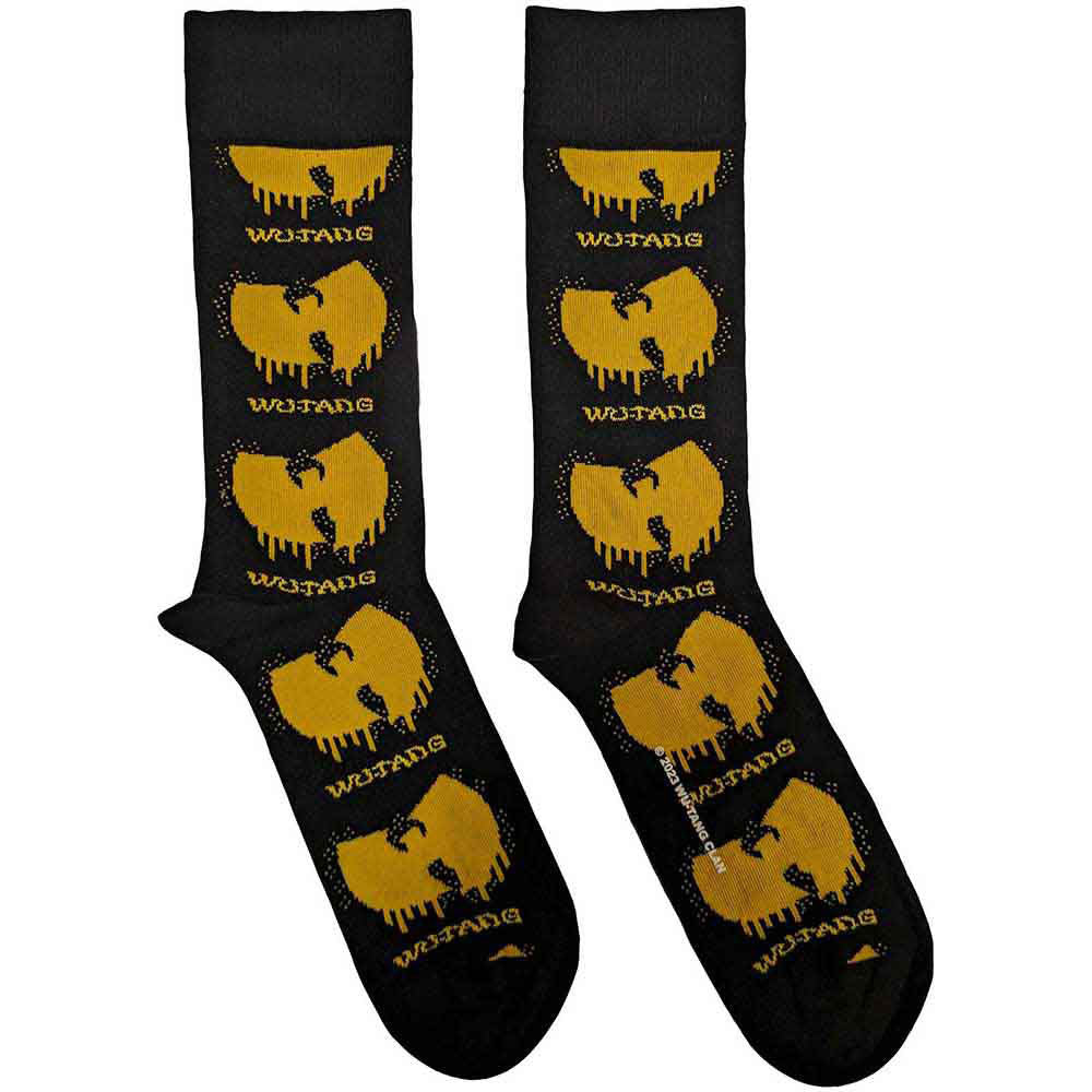 Wu-Tang Clan Ladies Ankle Socks Dripping Logo Black (UK Size 4-7)