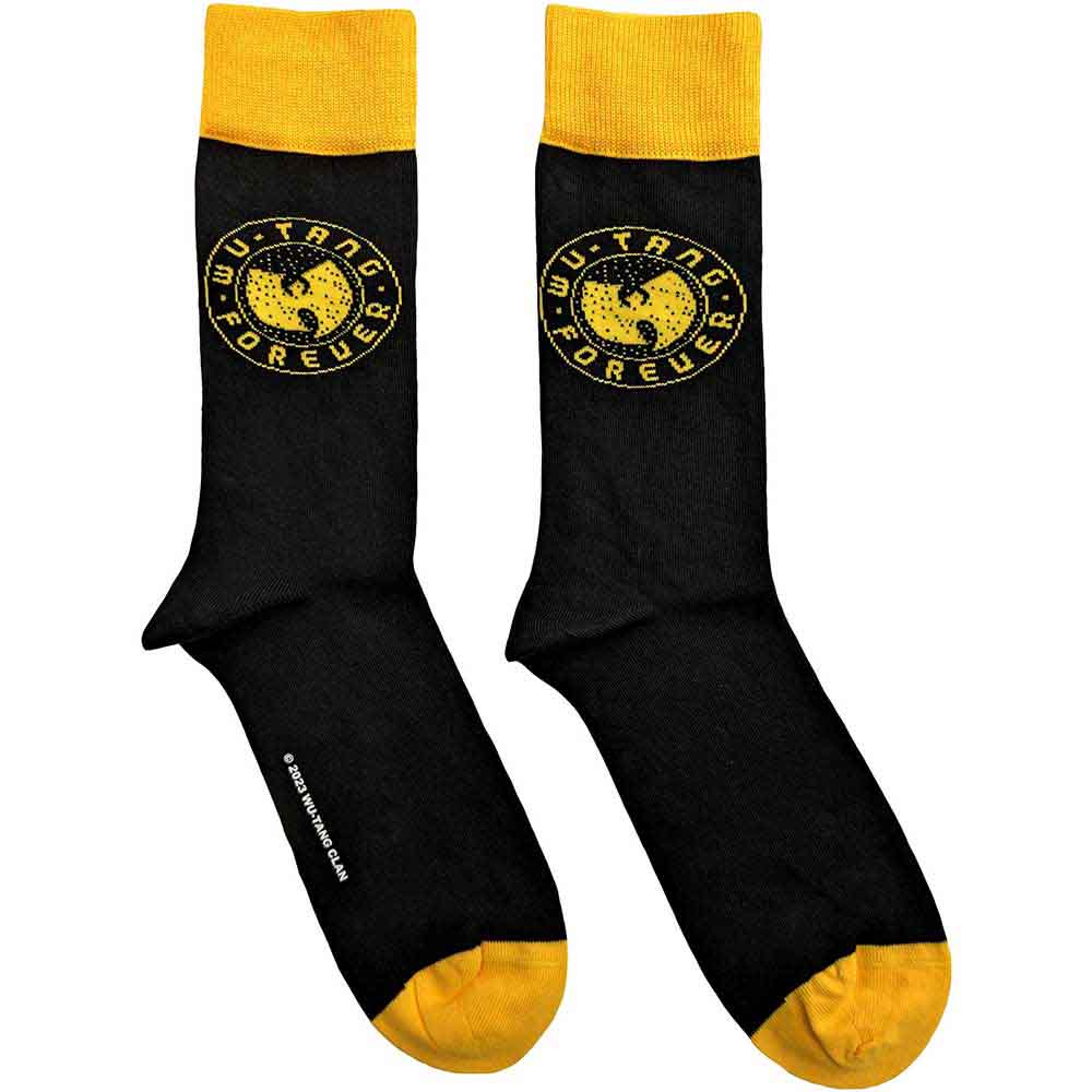 Wu-Tang Clan Unisex Ankle Socks Forever Black/Yellow (UK Size 7-11)