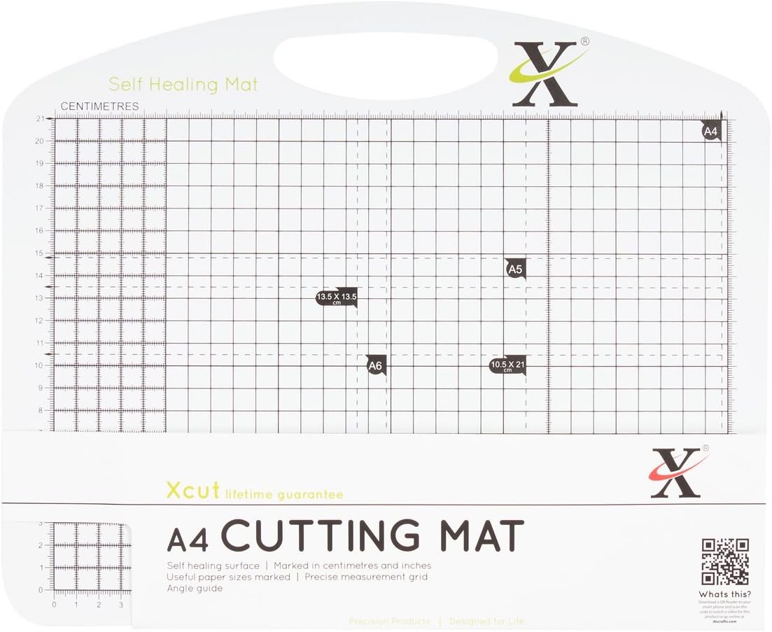 Xcut A4 Self Healing Duo Cutting Mat - Black & White
