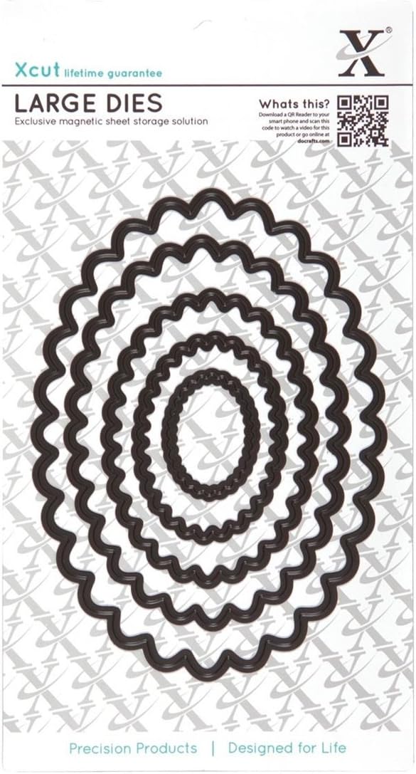 Xcut Nesting Dies - Scalloped Oval (Large)