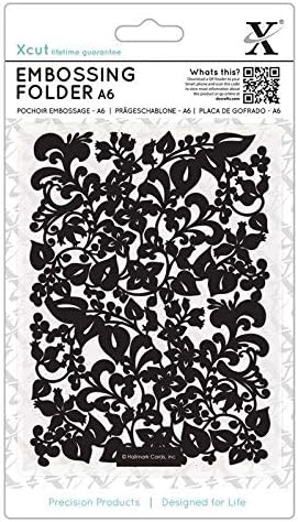 Xcut A6 Embossing Folder - Sweeping Florals
