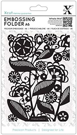 Xcut A6 Embossing Folder - Folk Florals