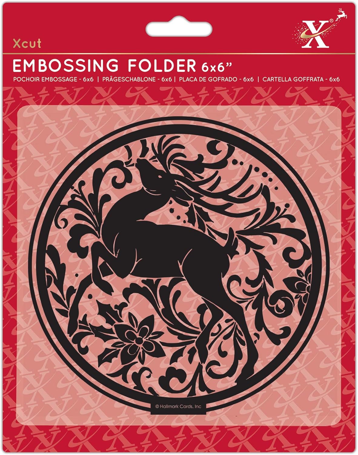 Xcut 6" x 6" Embossing Folder - Arts & Craft Stag