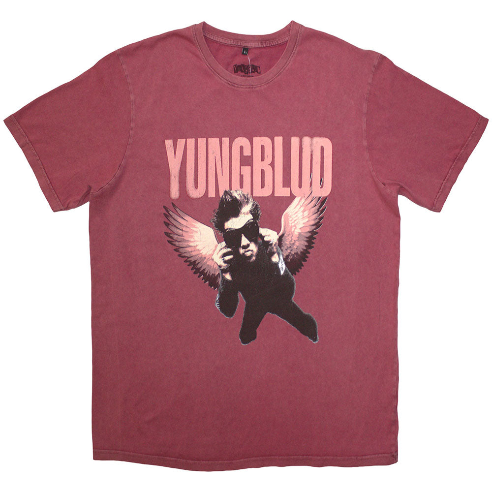 Yungblud Unisex T-Shirt Wings (Wash Collection) Red (L)