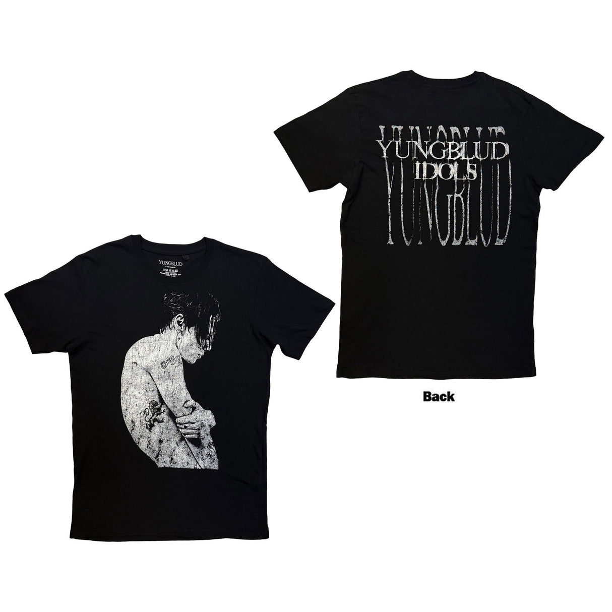 Yungblud Unisex T-Shirt Idols Photo (Back Print) Black (M)