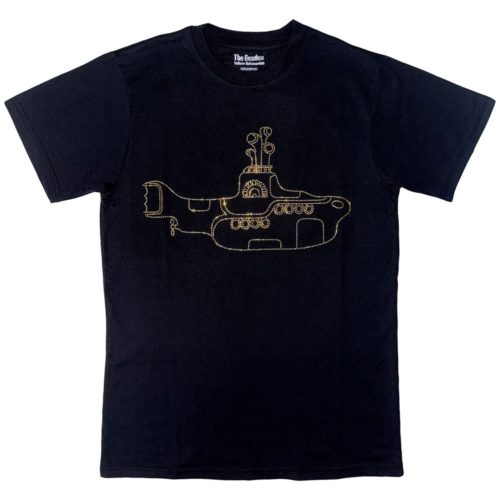 The Beatles Unisex T-Shirt Yellow Submarine (Diamante) Black (XL)