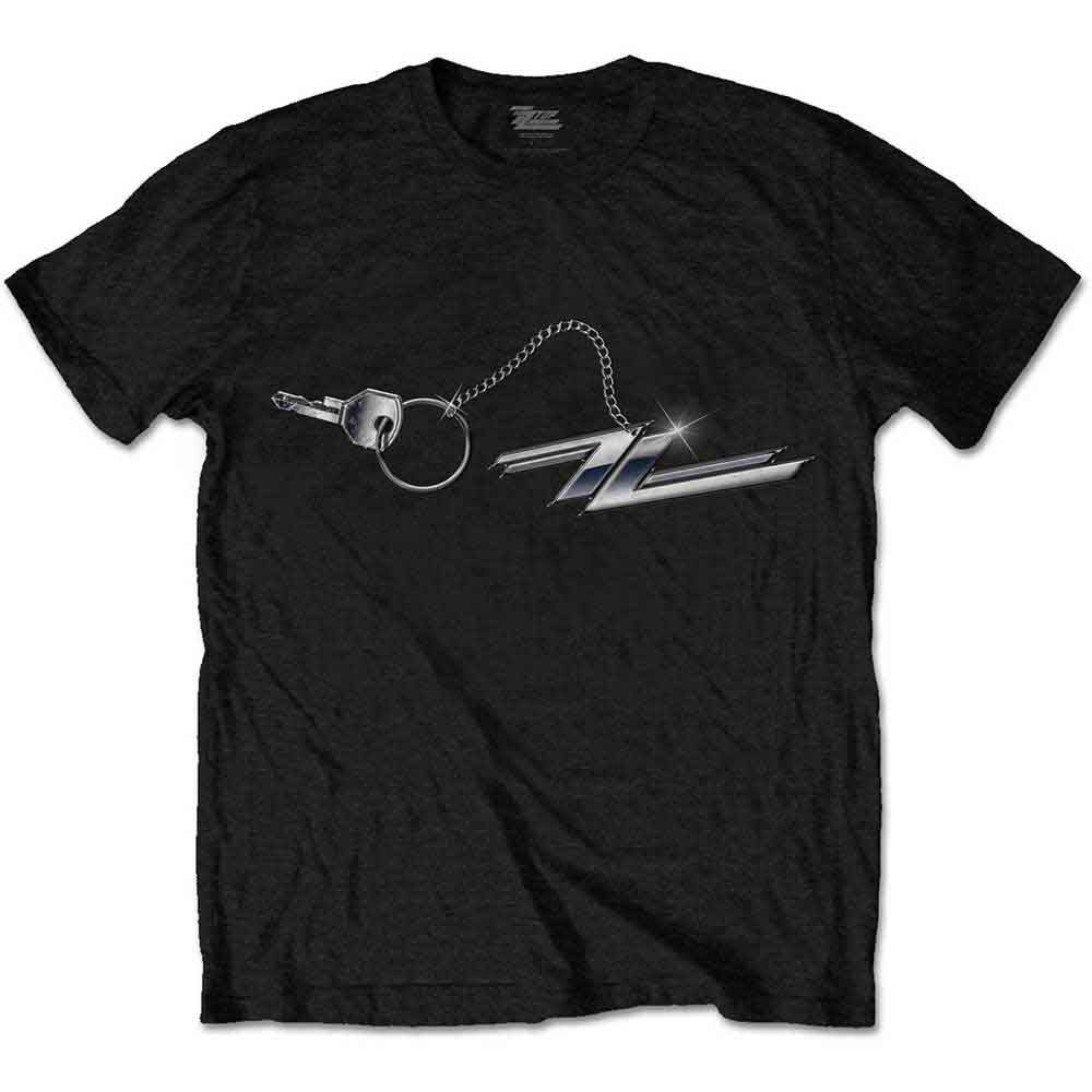 ZZ Top Men's T-Shirt Hot Rod Keychain Black (XL)