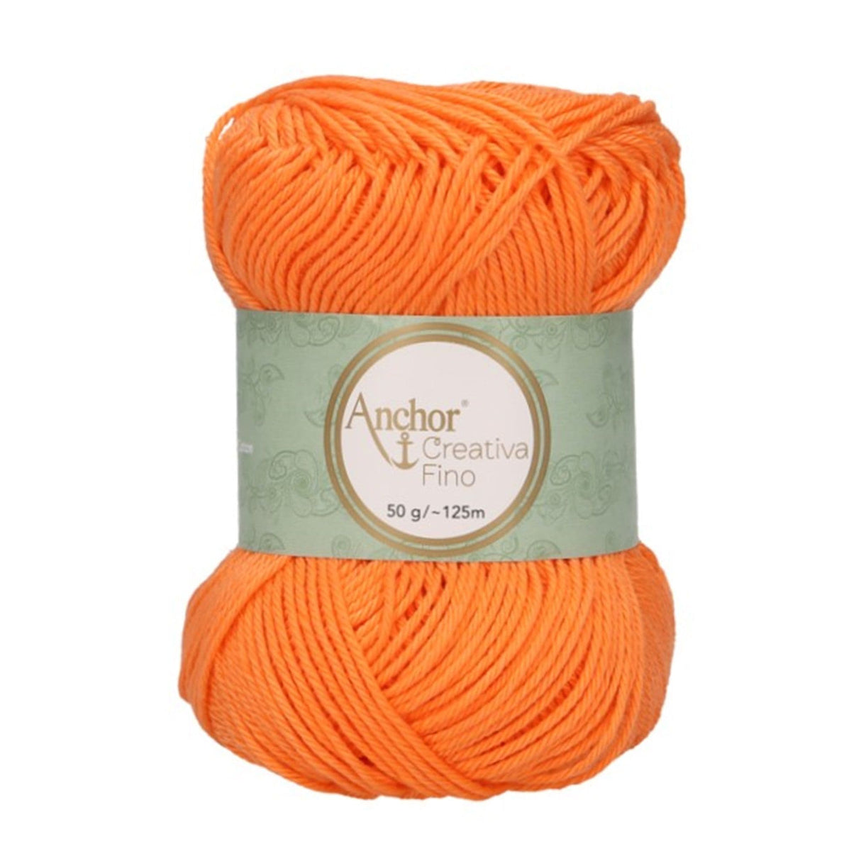 Anchor Creativa Fino Cotton Crochet/Knitting Yarn 4ply 50g Ball - Pale Orange (0386)