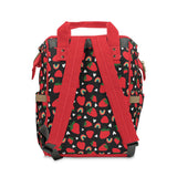 Black Baby Changing Backpack Bag - Rebel Berries