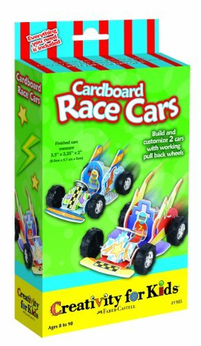 Creativity for Kids Mini Kit Cardboard Race Cars