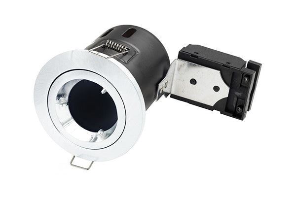 Toki LED Fire Rated Down Light Fitting for GU10 Bulb IP20 Chrome Bezel