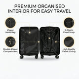 LugJet Hard Shell Lightweight Wheeled Travel Case 45x30x20 Grey - RyanAir Underseat Compatible (Copy) (Copy)