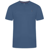 Tommy Hilfiger Flag Embroidery Fitted Crew Neck T-Shirt
