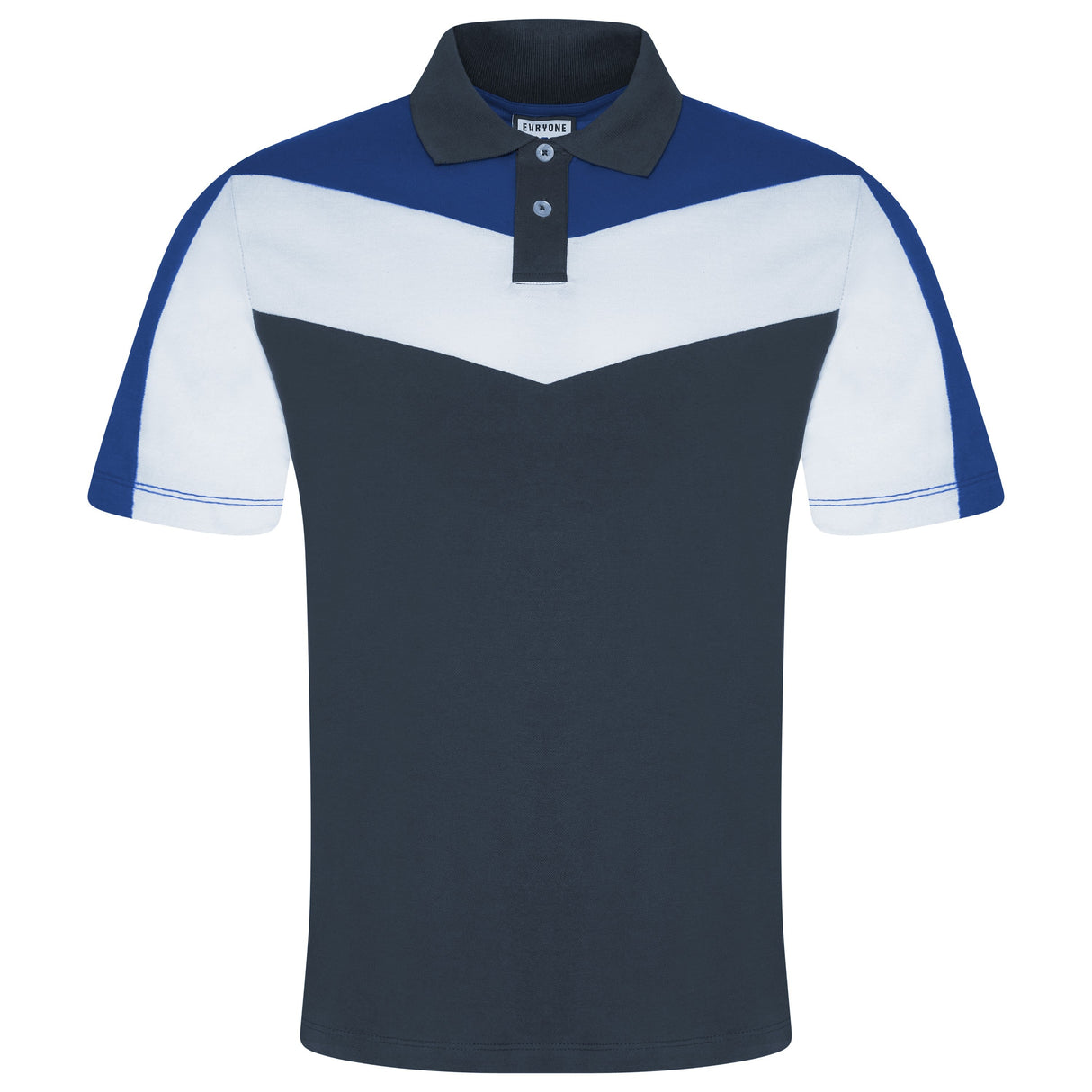 Evryone Contrast Stripe Polo Shirt