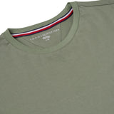 Tommy Hilfiger Flag Embroidery Fitted Crew Neck T-Shirt